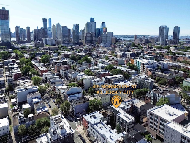 415 Monmouth St Apt. Three, Apt Three, Jersey City, NJ 07302 - bird's eye view of skyline