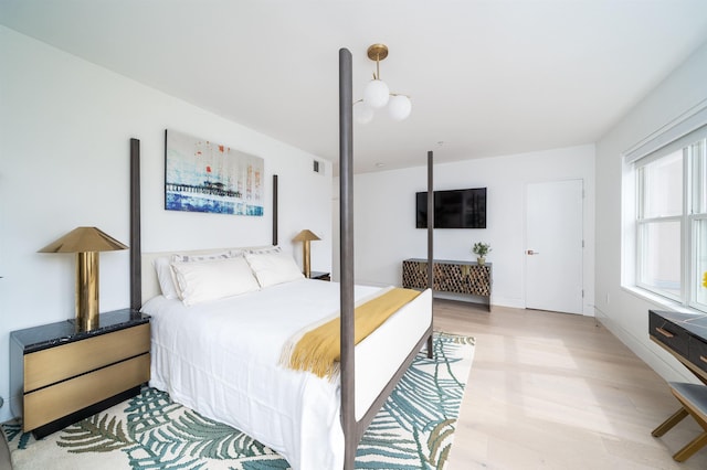 415 Monmouth St Apt. Three, Apt Three, Jersey City, NJ 07302 - bedroom featuring light wood-type flooring