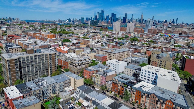 aerial view featuring a view of city
