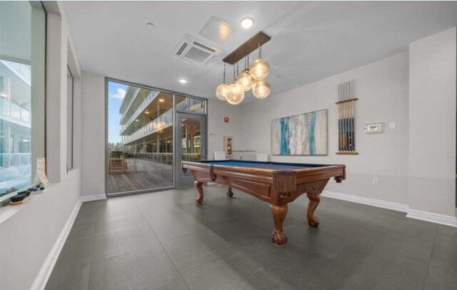 game room featuring pool table