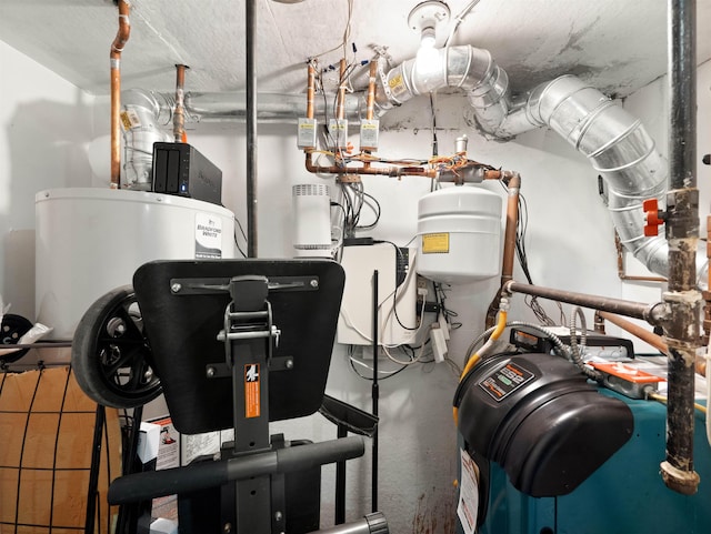 211 Plainfield Ave, Jersey City, NJ 07306 - utility room with water heater