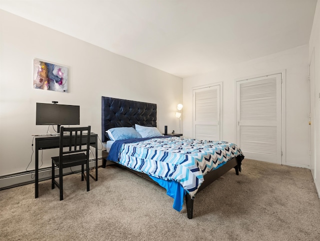 211 Plainfield Ave, Jersey City, NJ 07306 - bedroom featuring carpet and two closets