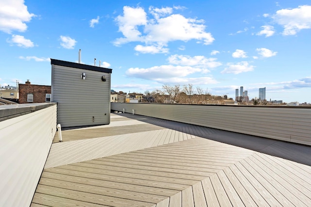 93 Terrace Ave Unit 2, Jersey City, NJ 07037 - view of wooden terrace