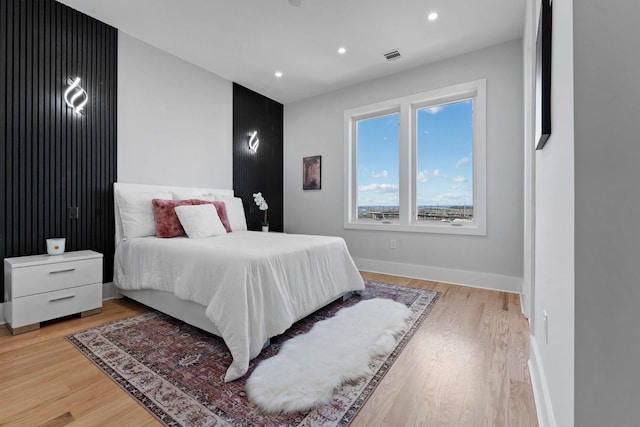 93 Terrace Ave Unit 2, Jersey City, NJ 07037 - bedroom with light wood-type flooring and recessed lighting