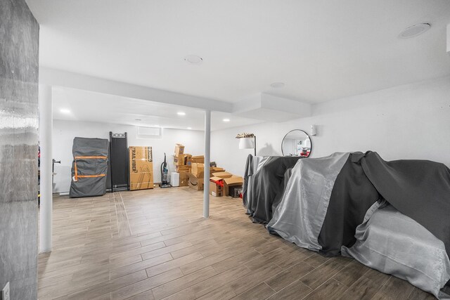 120 Main St, Ridgefield Park, NJ 07660 - finished below grade area with wood finished floors and recessed lighting