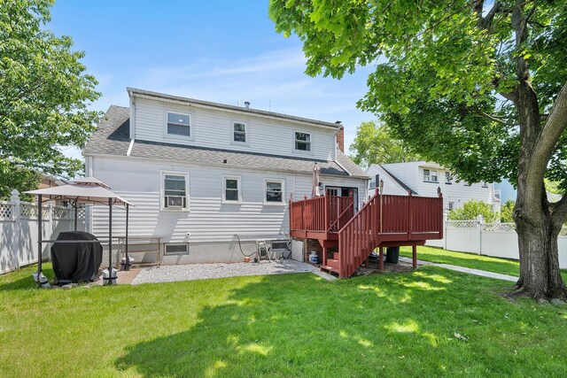 120 Main St, Ridgefield Park, NJ 07660 - rear view of house featuring a shingled roof and a deck