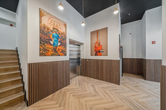welcome area with stairway