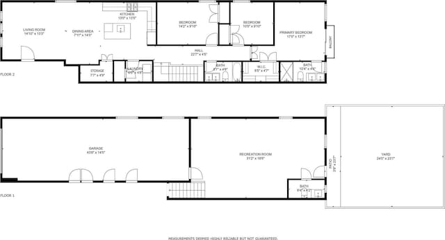 77 Clerk St Unit 1, Jersey City, NJ 07305 - view of yard featuring a fenced backyard