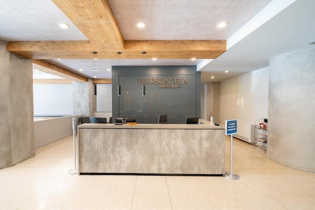 1500 Hudson St Unit 7R, Hoboken, NJ 07030 - welcome area featuring recessed lighting and beam ceiling
