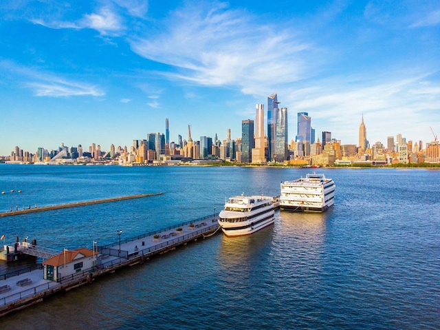 1500 Hudson St Unit 7R, Hoboken, NJ 07030 - water view with city skyline