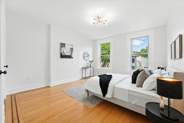 821 Washington St Unit 5, Hoboken, NJ 07030 - bedroom featuring light wood-type flooring and baseboards