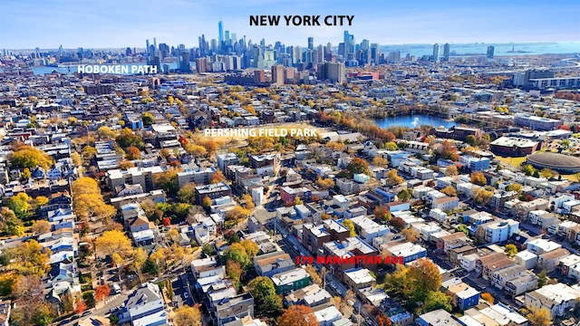 179 Manhattan Ave Unit 3B, Jersey City, NJ 07307 - bird's eye view of city skyline
