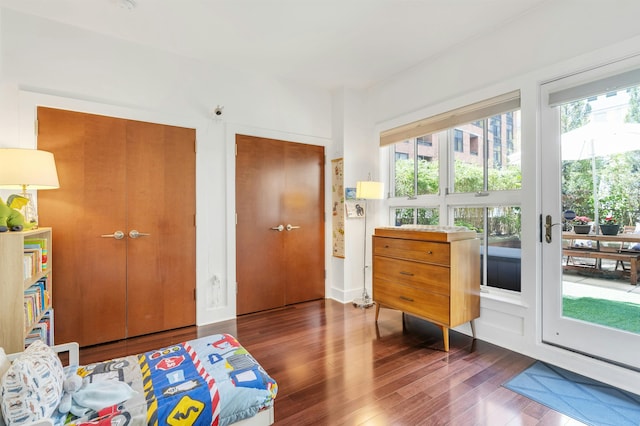 601 Observer Hwy Unit 204, Hoboken, NJ 07030 - bedroom with wood finished floors
