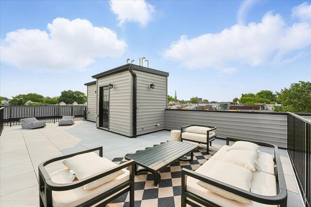 181 Bartholdi Ave Unit 2, Jersey City, NJ 07305 - view of patio with an outdoor living space