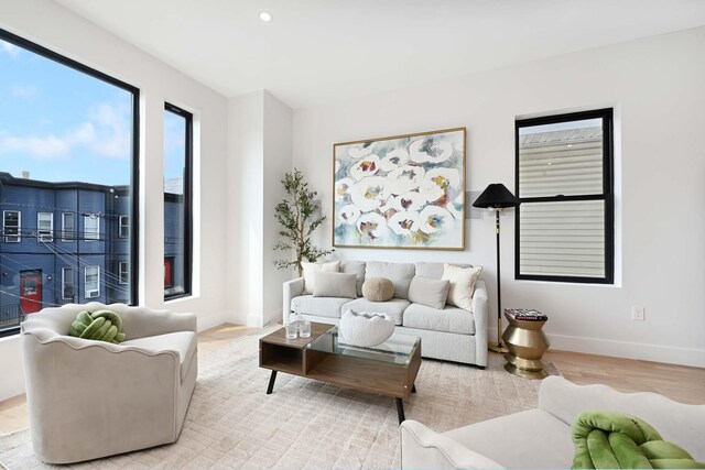 262 Webster Ave Unit 2, Jersey City, NJ 07307 - living area with light wood finished floors and recessed lighting