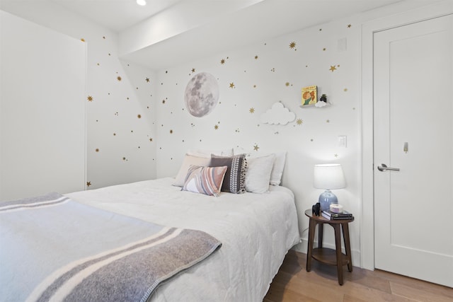 371 2nd St Unit 2B, Jersey City, NJ 07302 - bedroom with wood finished floors