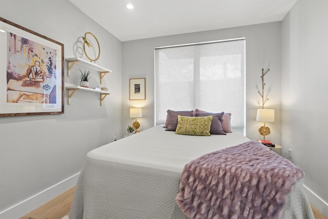 371 2nd St Unit 2B, Jersey City, NJ 07302 - bedroom with wood finished floors and recessed lighting