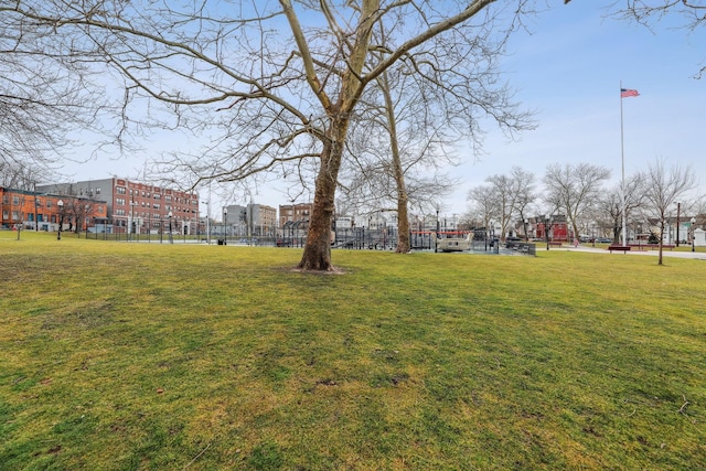 view of home's community featuring a yard