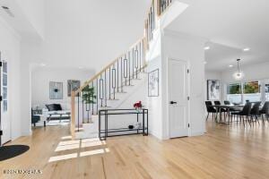 interior space featuring hardwood / wood-style flooring