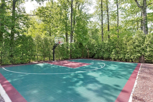 view of sport court