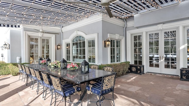 view of patio / terrace with french doors