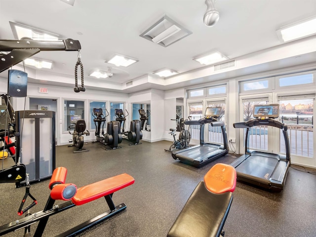 view of exercise room