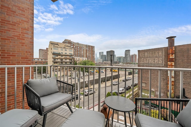 84 Willow Ave Unit 4B, Hoboken, NJ 07030 - balcony featuring a view of city