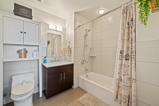 84 Willow Ave Unit 4B, Hoboken, NJ 07030 - bathroom with shower / bathtub combination with curtain and vanity