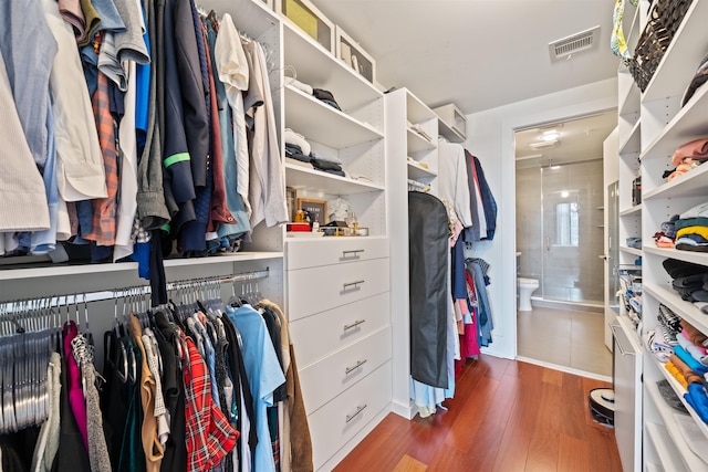84 Willow Ave Unit 4B, Hoboken, NJ 07030 - walk in closet with wood finished floors