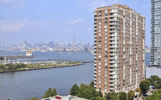 water view with a view of skyline