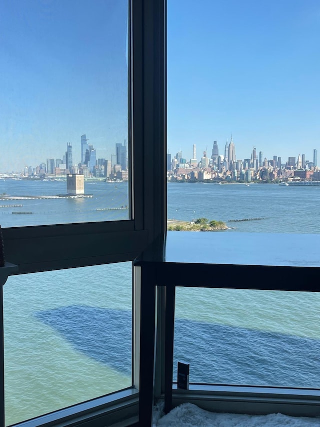 water view featuring a view of skyline