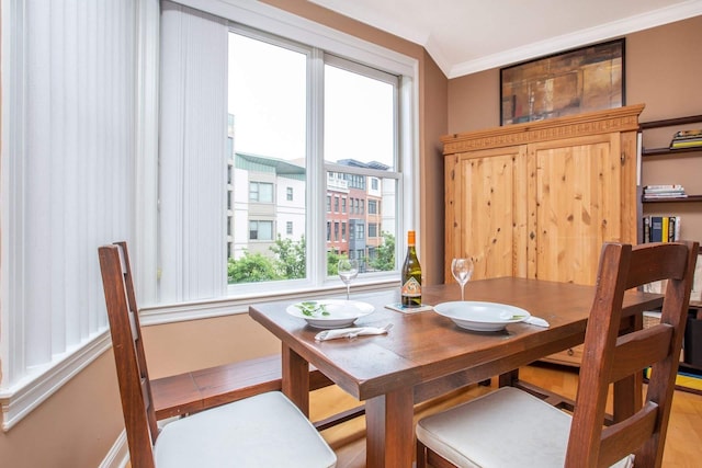 123 Tidewater St Unit B, Jersey City, NJ 07302 - dining room with healthy amount of natural light and ornamental molding