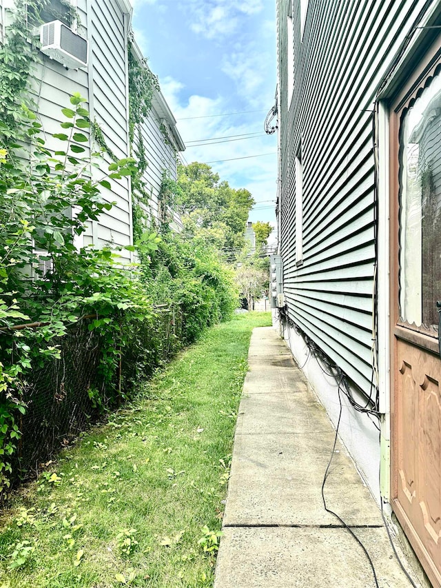 view of yard with cooling unit