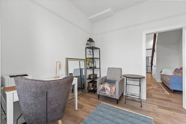 35 Manhattan Ave Unit 4, Jersey City, NJ 07307 - office space featuring wood finished floors and high vaulted ceiling