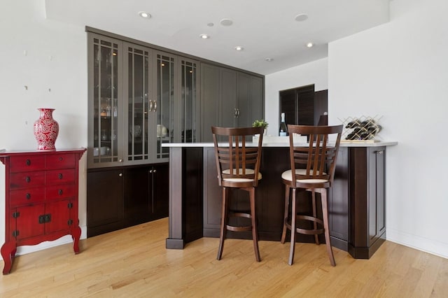 600 Harbor Blvd Unit 973/975, Weehawken, NJ 07086 - indoor dry bar with light wood finished floors and recessed lighting