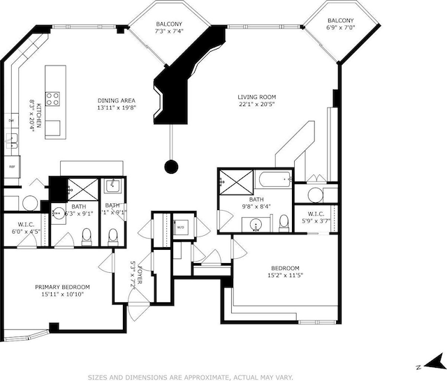 600 Harbor Blvd Unit 973/975, Weehawken, NJ 07086 - view of property floor plan