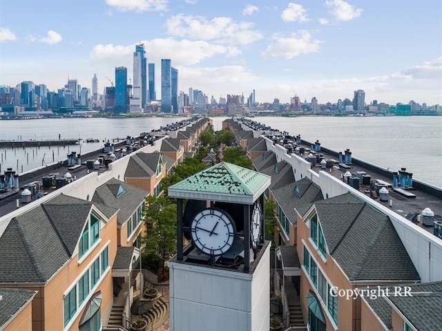 600 Harbor Blvd Unit 973/975, Weehawken, NJ 07086 - bird's eye view of city skyline and a nearby body of water