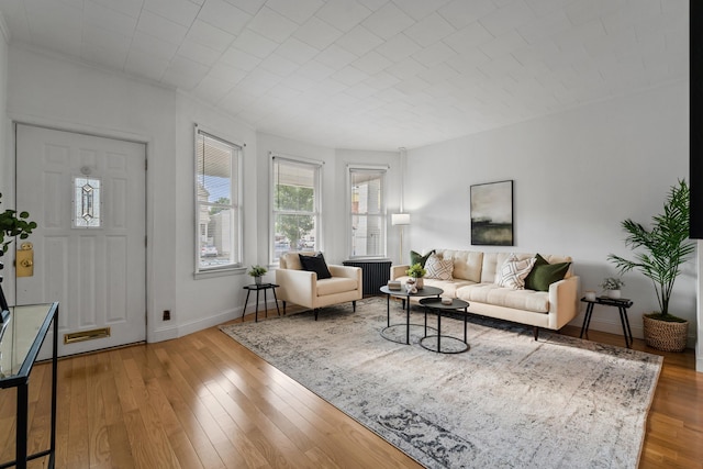 388 Kennedy Blvd, Bayonne, NJ 07002 - living room with hardwood / wood-style flooring and baseboards