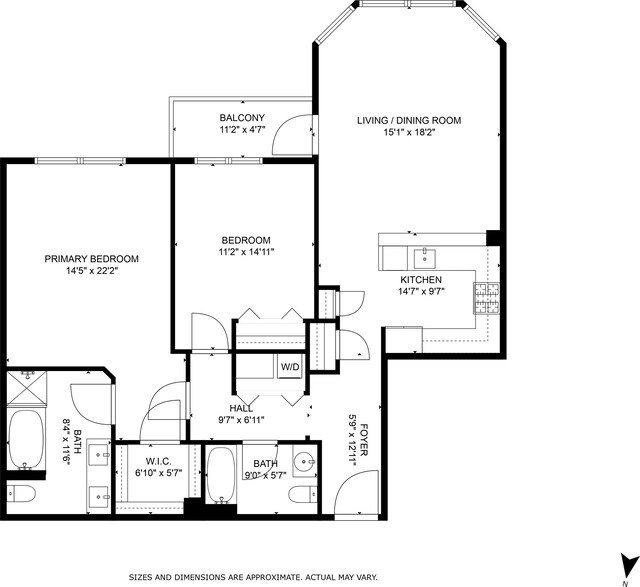 15 Freedom Way Unit 401, Jersey City, NJ 07305 - view of floor plan / room layout