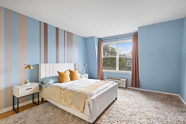 15 Freedom Way Unit 401, Jersey City, NJ 07305 - bedroom with a wall unit AC and baseboards
