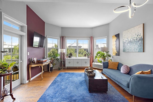 15 Freedom Way Unit 401, Jersey City, NJ 07305 - living room with plenty of natural light and wood finished floors