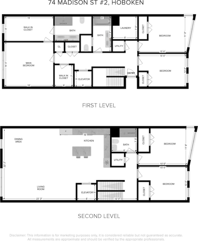 74 Madison St Unit 2, Hoboken, NJ 07030 - home floor plan