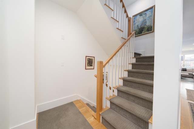 74 Madison St Unit 2, Hoboken, NJ 07030 - stairway with wood finished floors