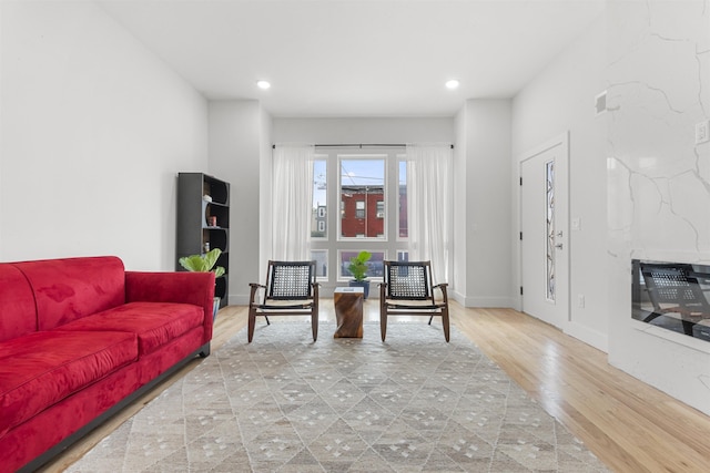 119 Van Horne St Unit 1, Jersey City, NJ 07304 - living area featuring light wood finished floors and recessed lighting