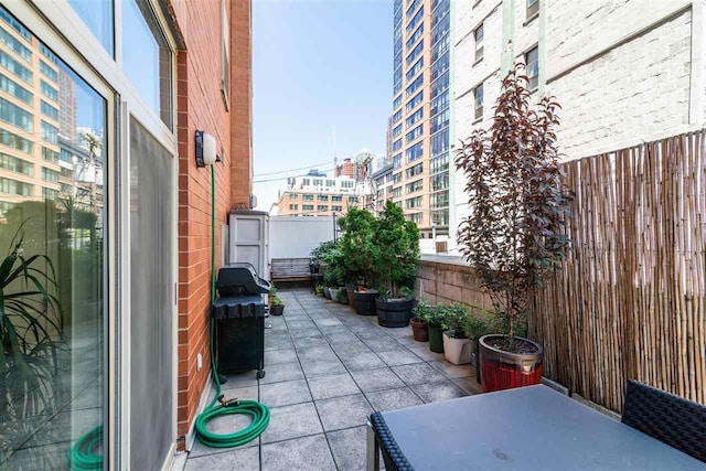 view of patio / terrace with grilling area