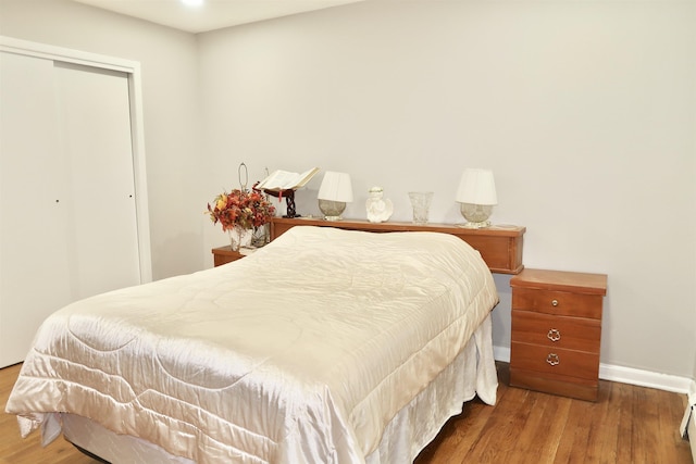 7017 Columbia Ave Unit 3C, North Bergen, NJ 07047 - bedroom featuring wood finished floors and a closet