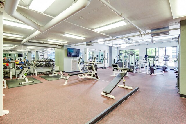 700 Grove St Unit 11P, Jersey City, NJ 07310 - view of workout area