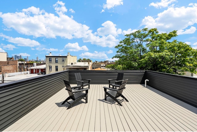 166 New York Ave Unit 2, Jersey City, NJ 07307 - view of wooden deck