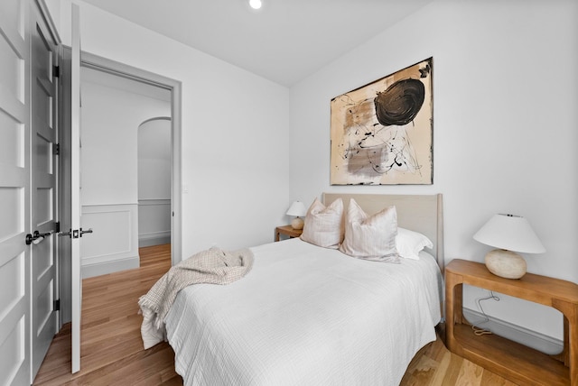 166 New York Ave Unit 2, Jersey City, NJ 07307 - bedroom featuring wood finished floors and recessed lighting