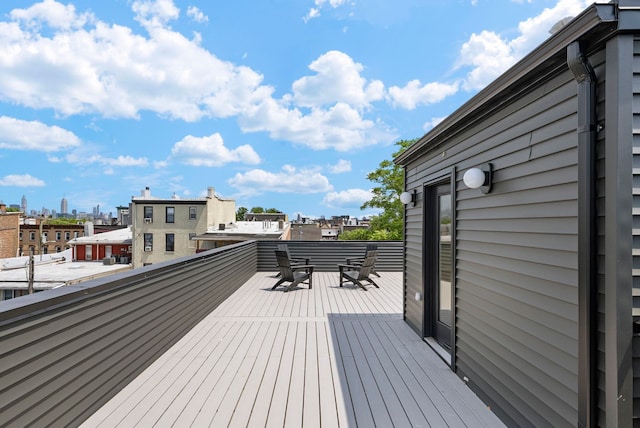 166 New York Ave Unit 2, Jersey City, NJ 07307 - view of wooden terrace